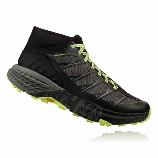 Hoka One One Sky Kaha Hiking Boots Mens Black Olive / Green